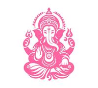 Happy Ganesh Chaturthi and Hindu God Lord Ganesha Vinayaka Chaturthi Wall Decals Paster Paper 57.6x81.3cm Art Mural Painting Pink
