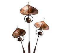 Happy Gardens Calla Lily Garden Stake with Bells | Bronze Outdoor Lillies Flower Decorations