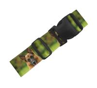 Happy German Shepherd Printed, Adjustable Luggage Straps for Suitcases Packing Belts Travel Accessories