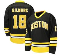 Happy Gilmore #18 Jersey Boston Adam Sandler 1996 Movie Ice Hockey Jersey Stitched S-XXXL, 90S Hip Hop Clothing for Party, 18-Black, Medium