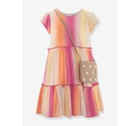 Happy Girls gradient-effect dress with pocket for girl multicoloured