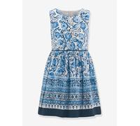 Happy Girls paisley floral party dress for girl blue