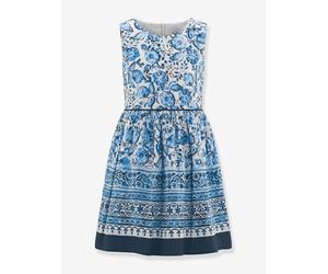 Happy Girls paisley floral party dress for girl blue