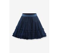 Happy Girls tiered tulle skirt for girl deep blue