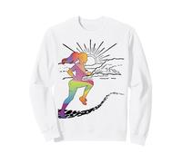 Happy Global Running Day World Runner's Month Run Girl Queen Sweatshirt