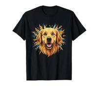 Happy Golden Retriever Smiling Dog Face Head T-Shirt