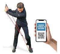 Happy Golfer Golf Swing & Grip Trainer - Resistance Band Training Aid for Practice & Technique Improvement - Golf Training Aids & Accessories UK