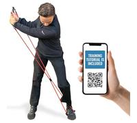 Happy Golfer Golf Swing & Grip Trainer | Resistance Band Training Aid for Swing Path, Grip & Muscle Memory | Pre-Round Warm-Up & Practice Tool | Golf Training Aids & Accessories