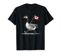 Happy Goose Costume with Canada Flag T-Shirt