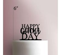 Happy Gotcha DayAcrylic Cake Topper 3mm Thick Premium Laser Cut Cake Decoration for Birthday, Wedding, Baby Shower & Party Cakes Durable Reusable