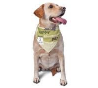 Happy Groundhog Day Dog Bandanas Triangle Bibs Pet Scarf For Small Medium Large Dogs And Cat