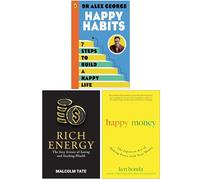Happy Habits, Rich Energy & Happy Money 3 Books Collection Set