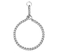 HAPPY HACHI Choke Chain for Dogs 55cm, Strong Slip Chain Collars Anti Chew for Medium Large Pet Dog, Silver Metal Necklace for Puppy Training Walking