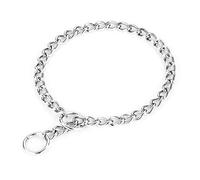 HAPPY HACHI Dog Training Collar Metal Choke Chain for Dog, Stainless Strong Slip Dog Chain Collar Anti Chew Training Collar, 65CM