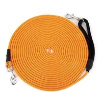 HAPPY HACHI Training Leads for Dogs, 3m/10ft Strong Rope Long line Dog Lead Leash with Soft Padded Handle, 2 Swivel Clips Reflective Recall Training Leads