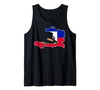 Happy Haitian Flag Day May 18th Port-Au-Prince Haiti Map Tank Top