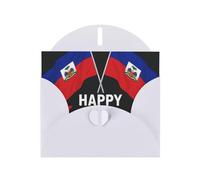 Happy Haitian Greeting Card With Envelope (160 x 120 mm) for Birthday/Wedding/Invitation/Christmas/New Year