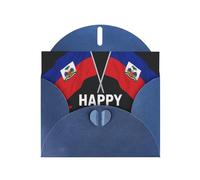 Happy Haitian Greeting Card With Envelope (160 x 120 mm) for Birthday/Wedding/Invitation/Christmas/New Year