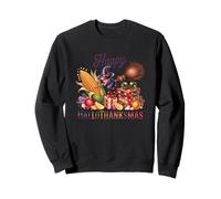 Happy HalloThankMas Witch Cornucopia Gifts Sweatshirt