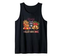 Happy Hallothanksmas Cat Bells Tank Top