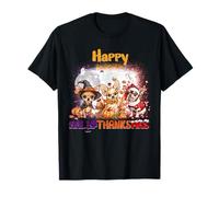 Happy HalloThanksMas Chihuahua Spooky Thankful Merry X-mas T-Shirt