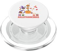 Happy Hallothanksmas Cute Goose Duck Animal Holiday Design PopSockets PopGrip for MagSafe