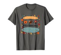 Happy Hallothanksmas Fall Winter Spring Holiday Fusion T-Shirt, Men, Asphalt Grey, 3X-Large