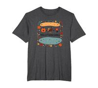 Happy Hallothanksmas Fall Winter Spring Holiday Fusion T-Shirt, Men's Big and Tall, Dark Heather Grey, 6X Tall