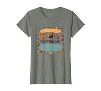 Happy Hallothanksmas Fall Winter Spring Holiday Fusion T-Shirt, Women, Olive Heather, XX-Large