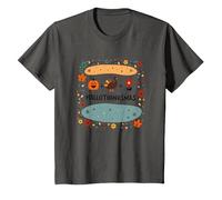 Happy Hallothanksmas Fall Winter Spring Holiday Fusion T-Shirt, Youth, Asphalt Grey, Small