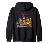 Happy Hallothanksmas Festive Season Vibes Zip Hoodie