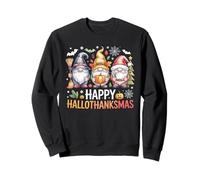 Happy Hallothanksmas Gnomes Halloween Christmas Sweatshirt