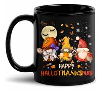 Happy Hallothanksmas Mug, Gnomes Gifts for Women, Women Christmas Gifts, 11oz, Hocus Pocus Gifts, Halloween Mug, Halloween Cup, Hocus Pocus Mug, Fall Gifts, Fall Coffee Mug,