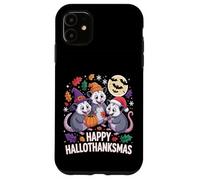 Happy Hallothanksmas Opossum Pumpkin Fun Case for iPhone 11