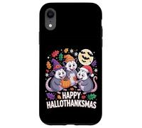 Happy Hallothanksmas Opossum Pumpkin Fun Case for iPhone XR