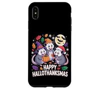 Happy Hallothanksmas Opossum Pumpkin Fun Case for iPhone XS Max