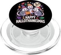 Happy Hallothanksmas Opossum Pumpkin Fun PopSockets PopGrip for MagSafe