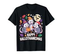 Happy Hallothanksmas Opossum Pumpkin Fun T-Shirt