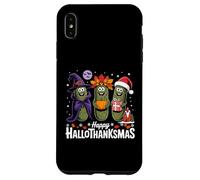 Happy Hallothanksmas Pickle Halloween Thanksgiving Xmas Fun Case for iPhone XS Max