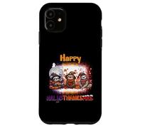 Happy HalloThanksMas Sloth Spooky Thankful Merry X-mas Case for iPhone 11