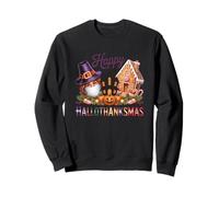 Happy Hallothanksmas Witch Gingerbread Mashup Sweatshirt