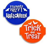 Happy Halloween and Trick or Treat (Set of 2 Stamps) - Embosser/Stamp for Fondant, Icing, Cupcake, Cake, Decoration