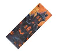 Happy Halloween Bat Pumpkin printed non slip yoga mat Thick 1 mm for home non slip, with yoga mat bag carrier tapete para ejercicio 71x26 inches