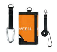 Happy Halloween Black Cat Spider Wallet Slim Small Pocket Money Organisers Bag Lightweight Portable Change Purse
