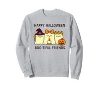 Happy Halloween Boo-Tiful Friends Kawaii Ghosts Pumpkin Sweatshirt