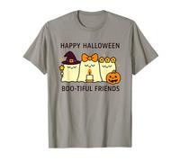 Happy Halloween Boo-Tiful Friends Kawaii Ghosts Pumpkin T-Shirt