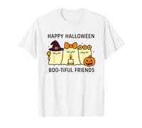 Happy Halloween Boo-Tiful Friends Kawaii Ghosts Pumpkin T-Shirt
