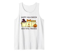 Happy Halloween Boo-Tiful Friends Kawaii Ghosts Pumpkin Tank Top