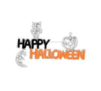 Happy Halloween Brooch for Women Men Moon Pumpkin Lapel Pin Enamel Pins for Bags Backpacks Clothes Accessories Festival Party Favors Decorations Supplies Fashion Fall Jewelry, 1, Metal, no gemstone