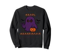 Happy Halloween BSL Sign Language Ghost Funny Costume Sweatshirt